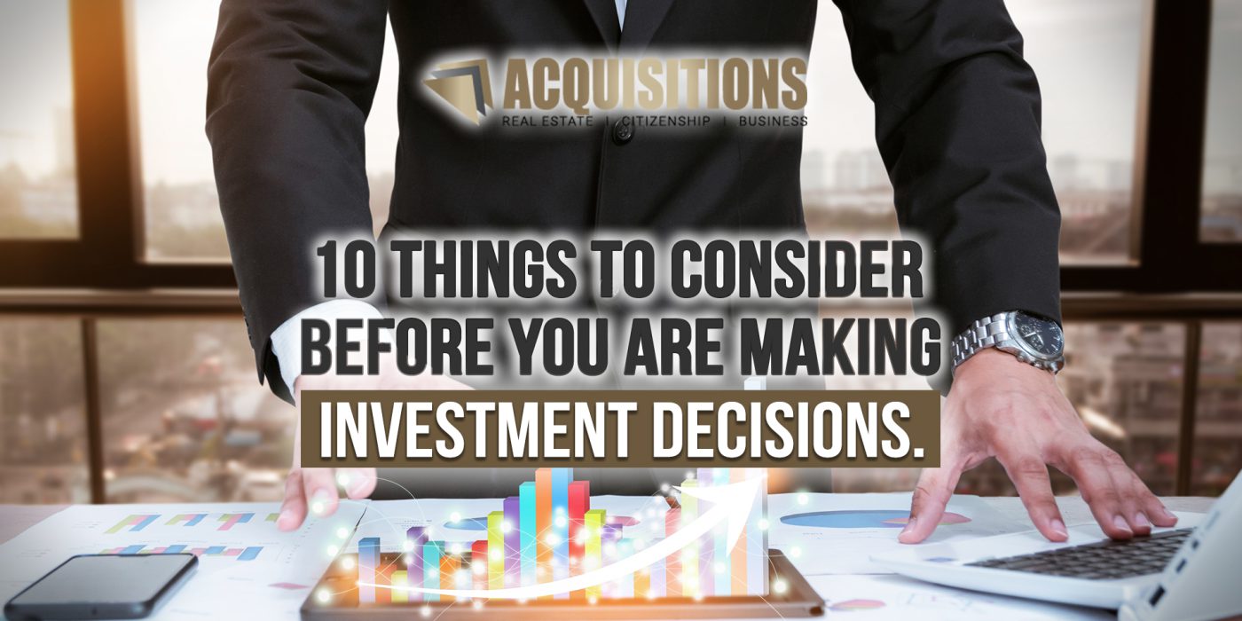 investment decisions